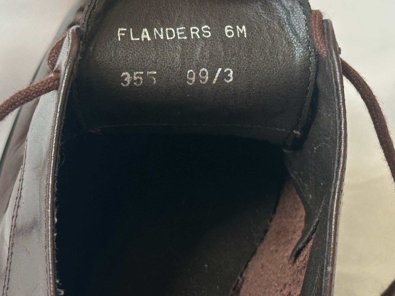 Danelle FLANDERS Brown Leather Dress Shoes Women’s Size 6M Man Made Sole Brazil