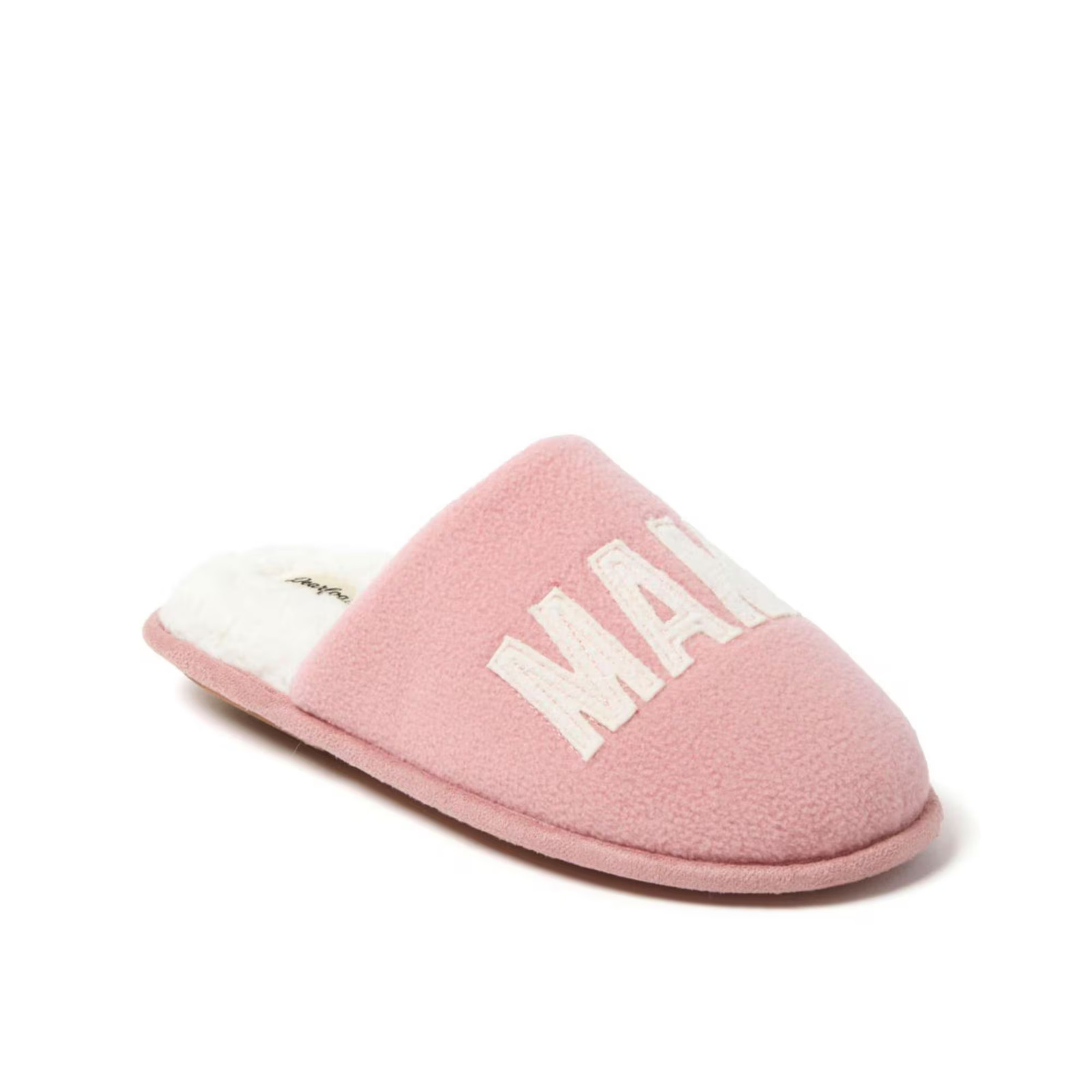 Women’s Dearfoams Carley Mama Bear Mom Scuff Slipper Blush SZ