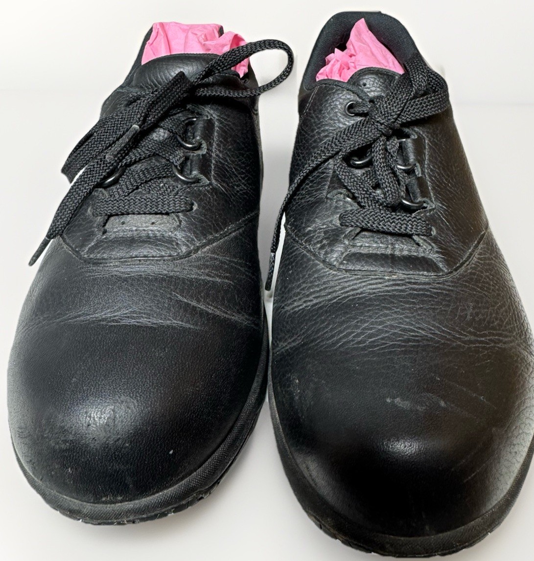 SAS Liberty Women’s 7.5 Wide W3 Black Leather Slip Resistant Work Shoes Comfort