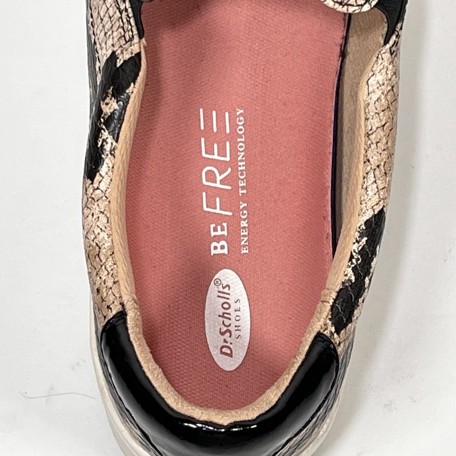 DR. SCHOLLS Snake Print Be Free Energy Technology Womens Slip On Shoes Sz 9.5 M