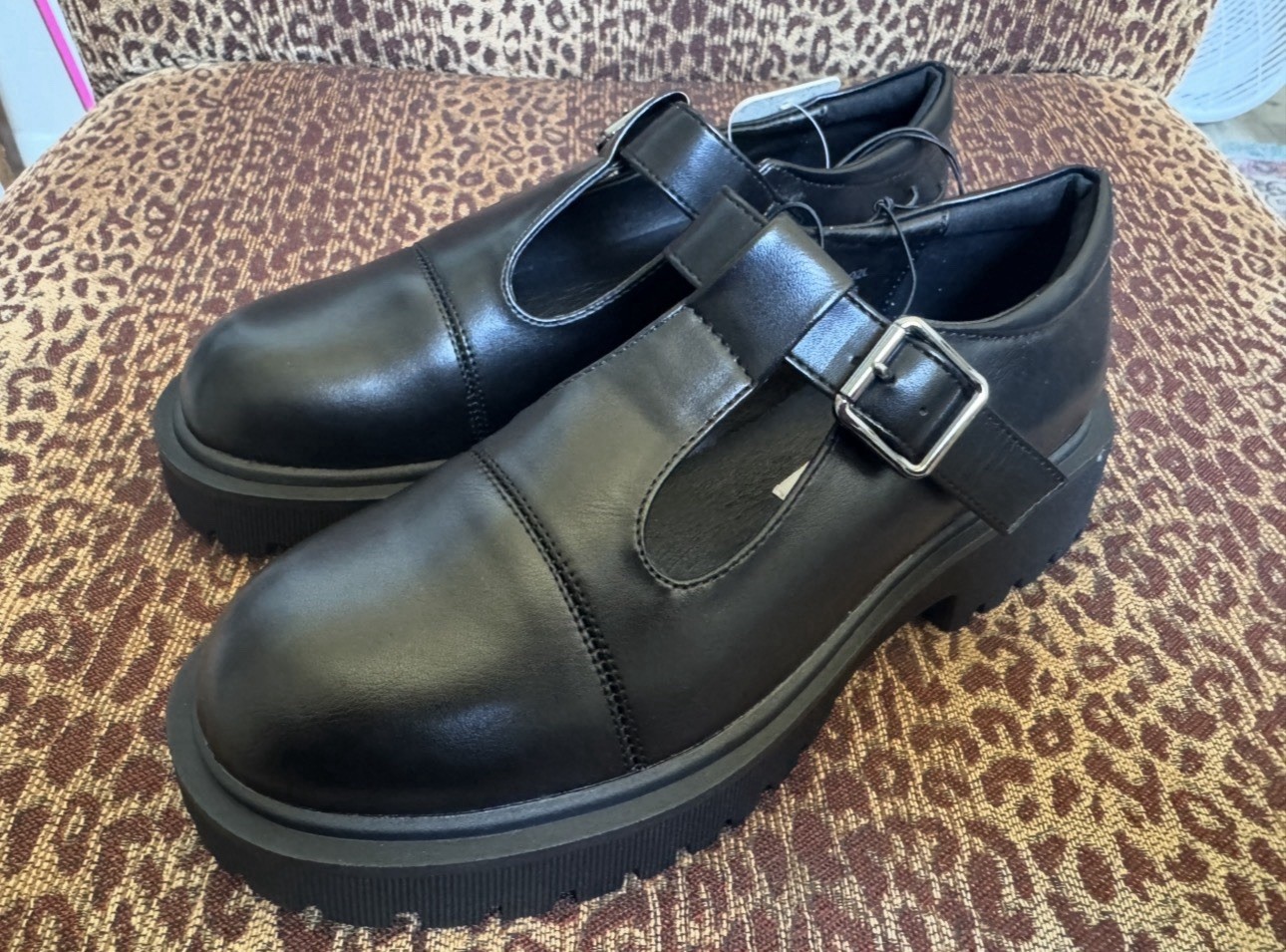 NWT Mudd Black Y2K Style Mary Jane Chunky Platform Sole Shoes Womens Size 7