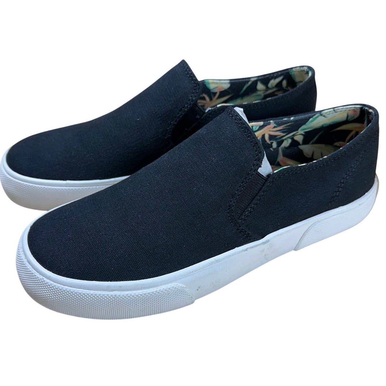 Vionic Groove Women’s Slip On Casual Canvas Comfort Show Black Women’s 5M NIB