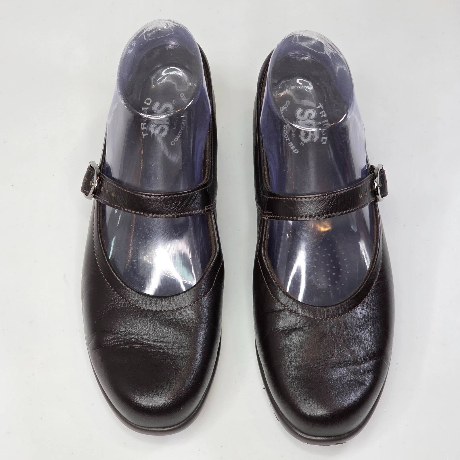 SAS Maria Mary Jane Women’s Shoes Size 6.5 M Dark Brown Leather Tripad USA Made