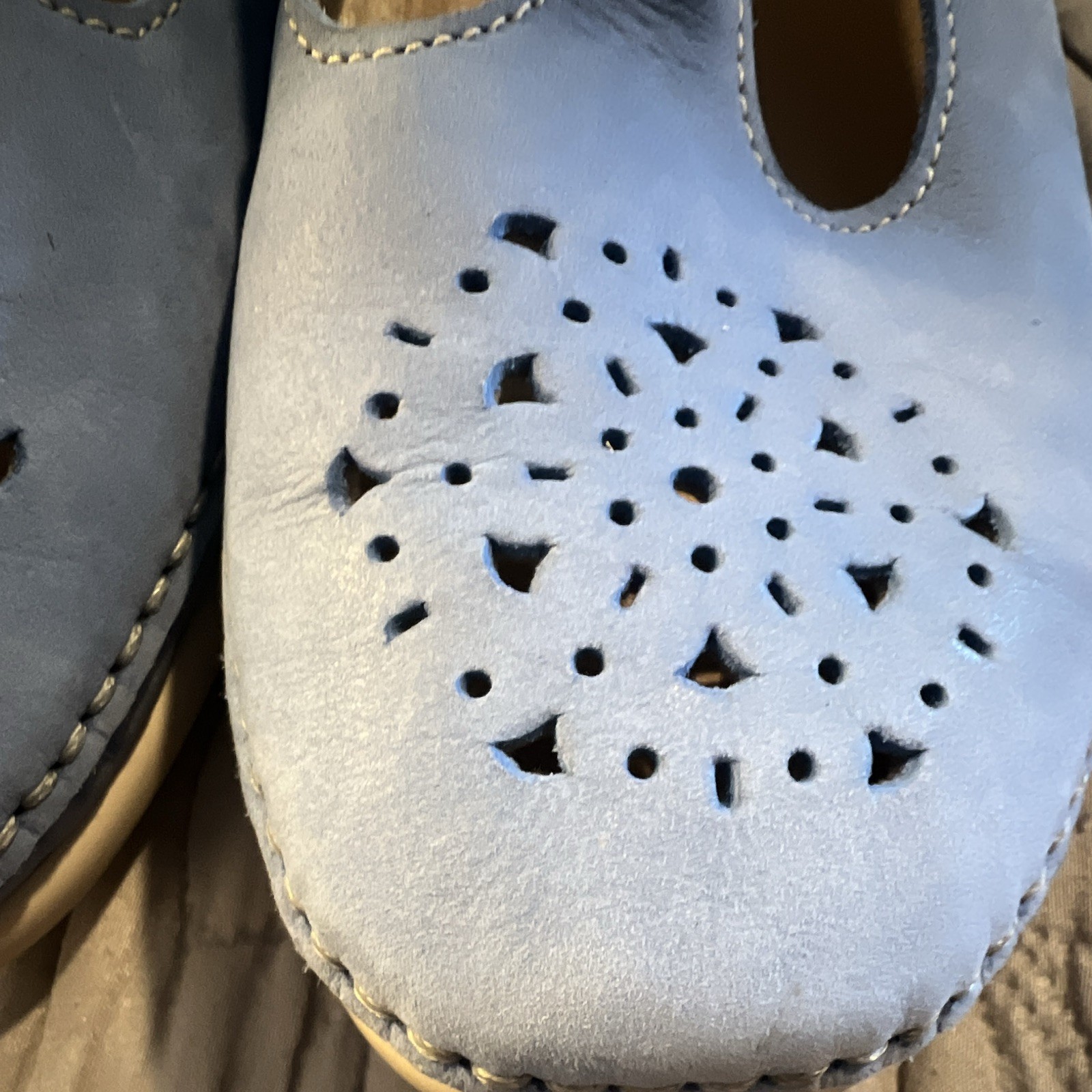 SAS Tripad Comfort Women’s Blue Leather Mary Jane Comfort Shoes Size 10 M