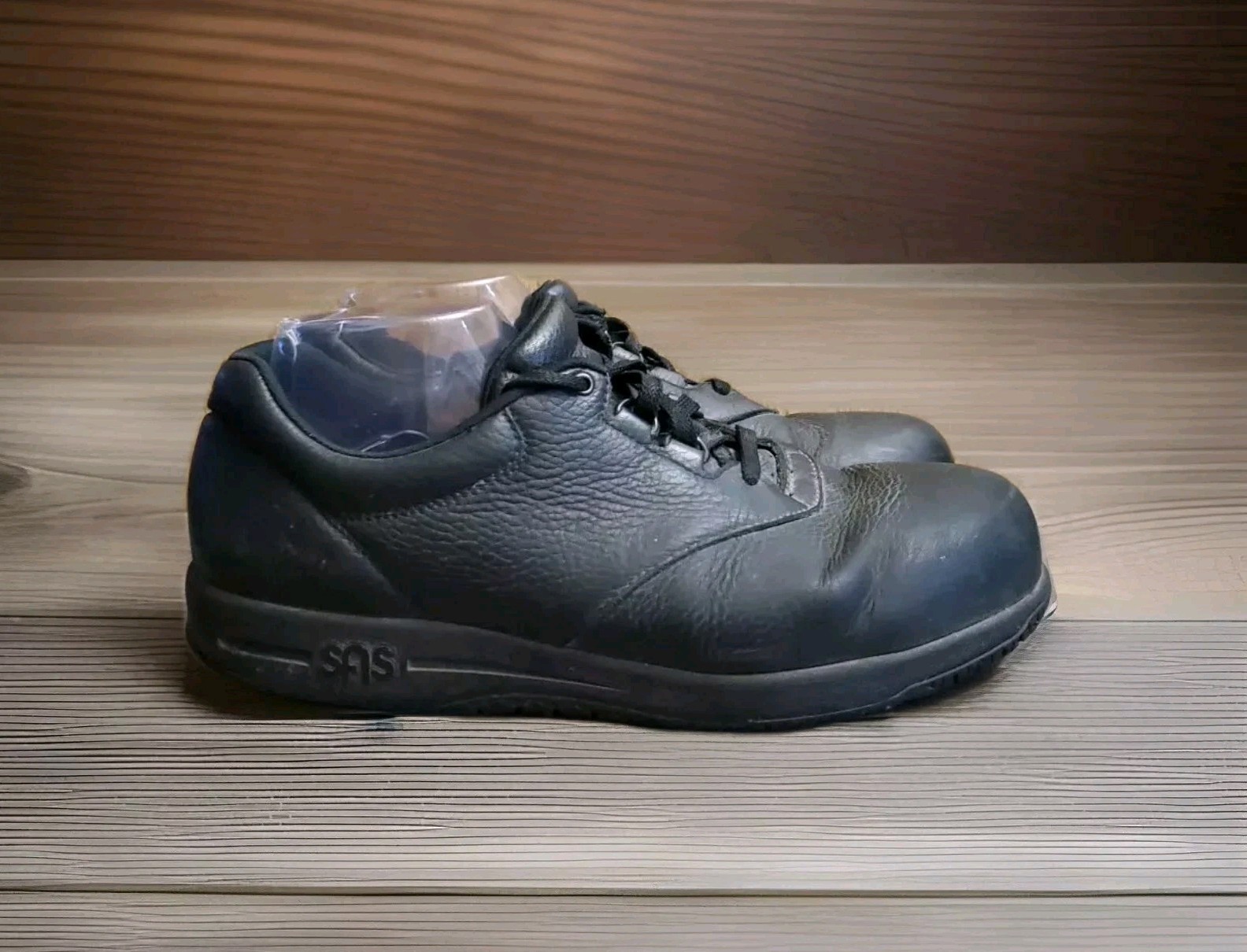 SAS Liberty Slip Resistant Lace Up Black Leather Shoes Womens Size 10.5 W3