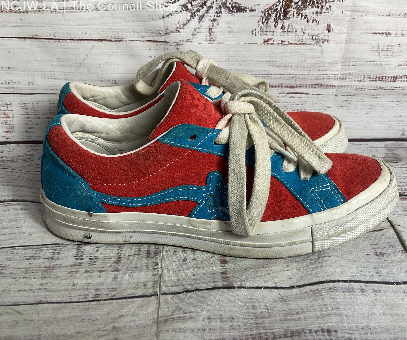 Converse Golf Le Fleur One Star Suede Sneakers Ox Molten Lava Women’s 7 Men’s 5