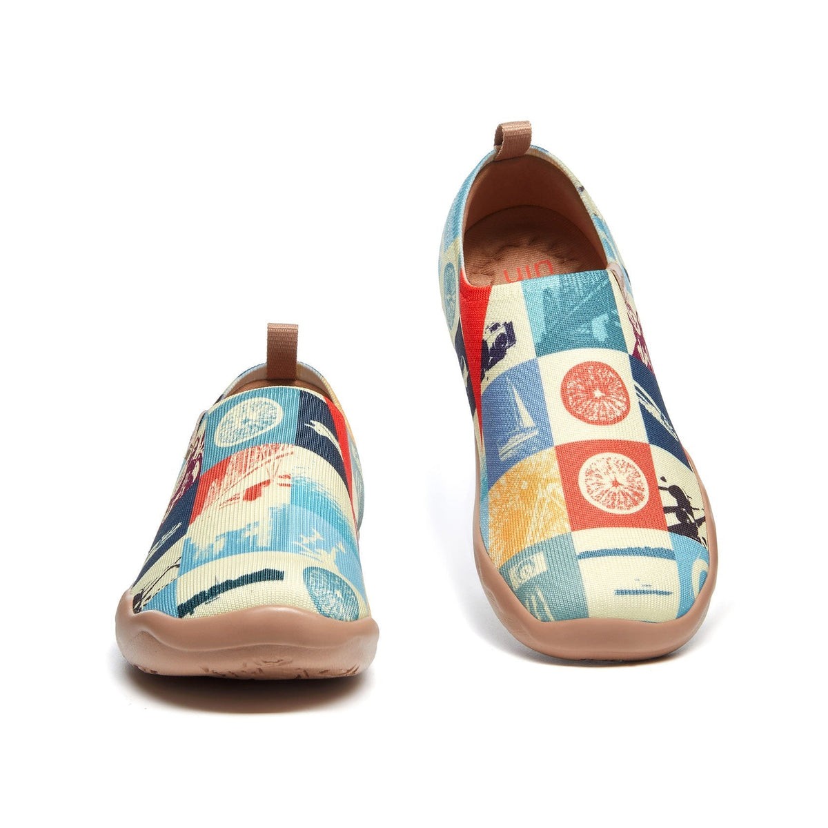 UIN Women’s Walking Shoes Slip On Casual (Travel Memoir 1 )