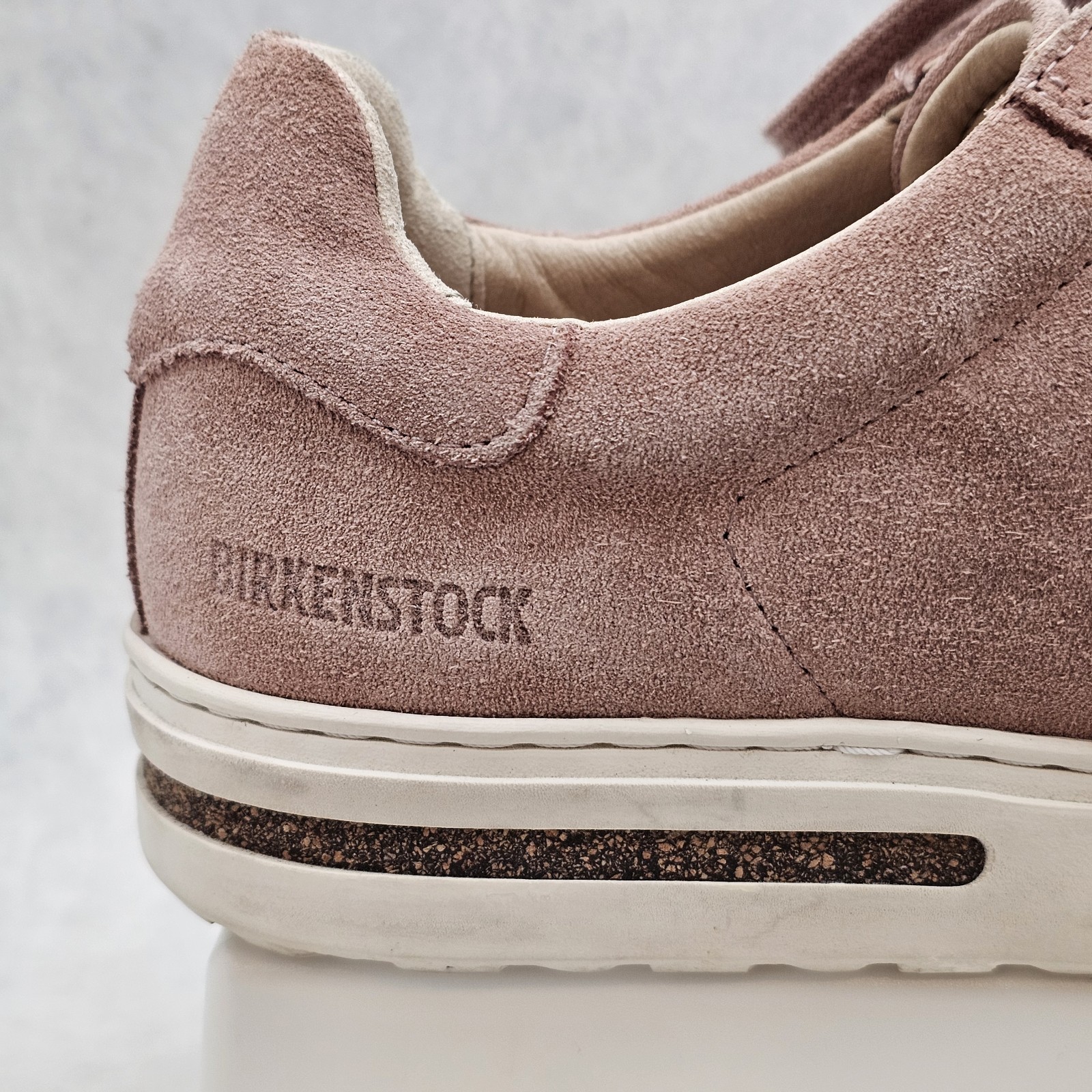 EUC Birkenstock Bend Low Suede Leather Sneakers Pink Clay Unisex Sz US 6½ EU 37