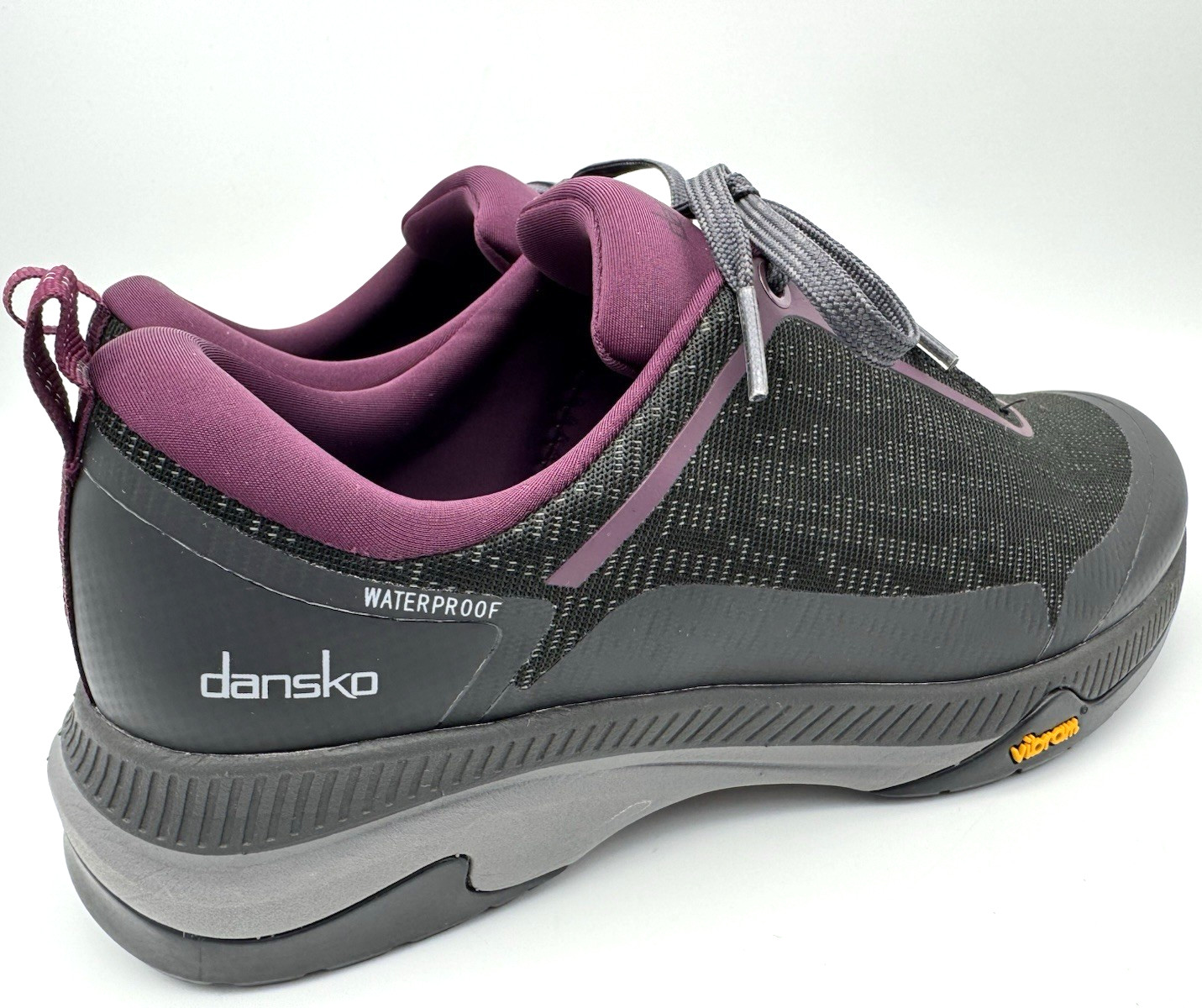 Dansko Makayla Hiking Shoes Waterproof Black Vibram Soles Women EU 37 / US 6.5-7
