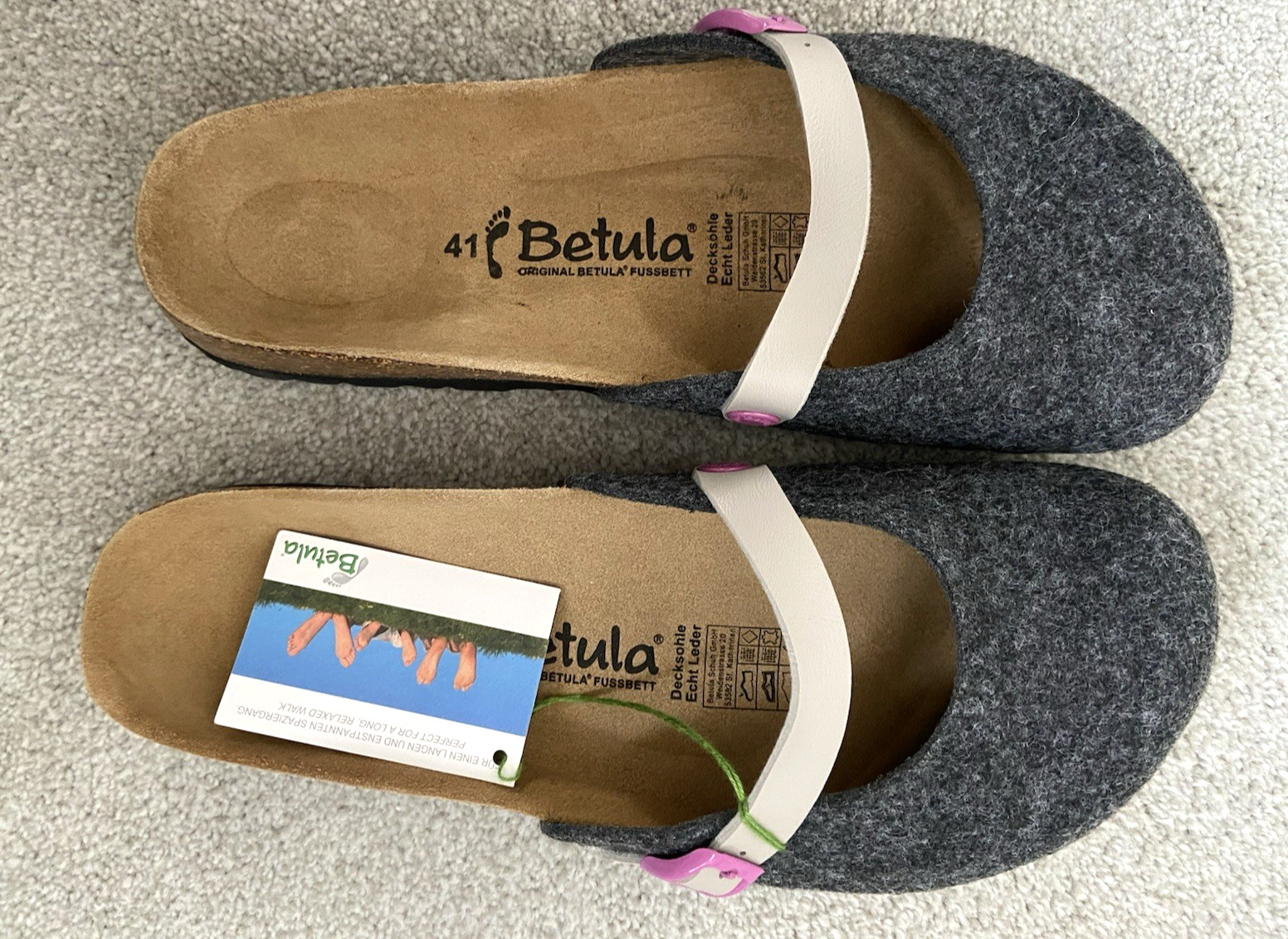 NEW in Box Betula by Birkenstock Liv Felt Clogs Size 41 10 10.5 M – N Width