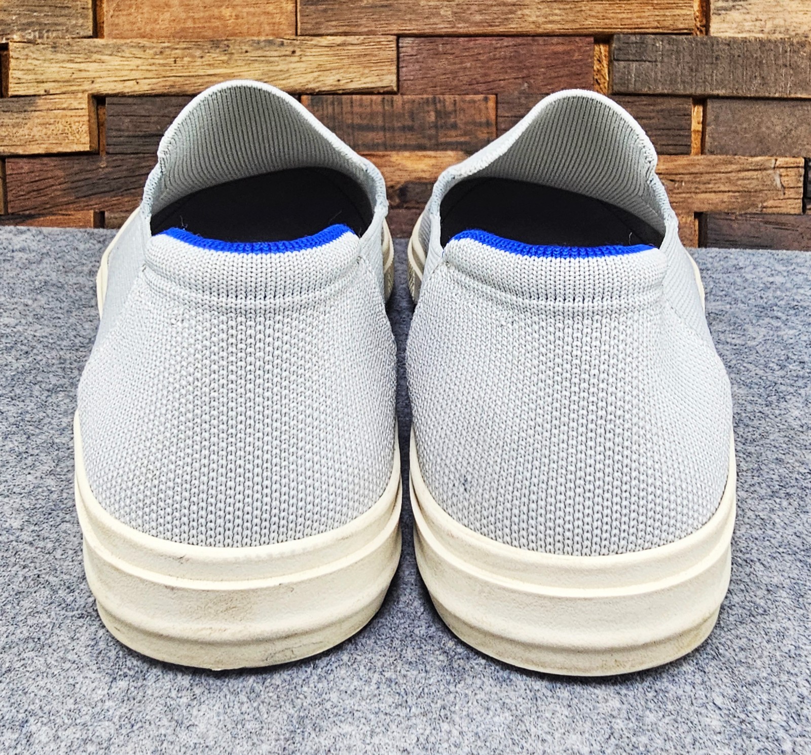 Rothy’s The City Slip-On Sneakers Women’s 12 Men’s 10.5 Ash Gray Knit Shoes
