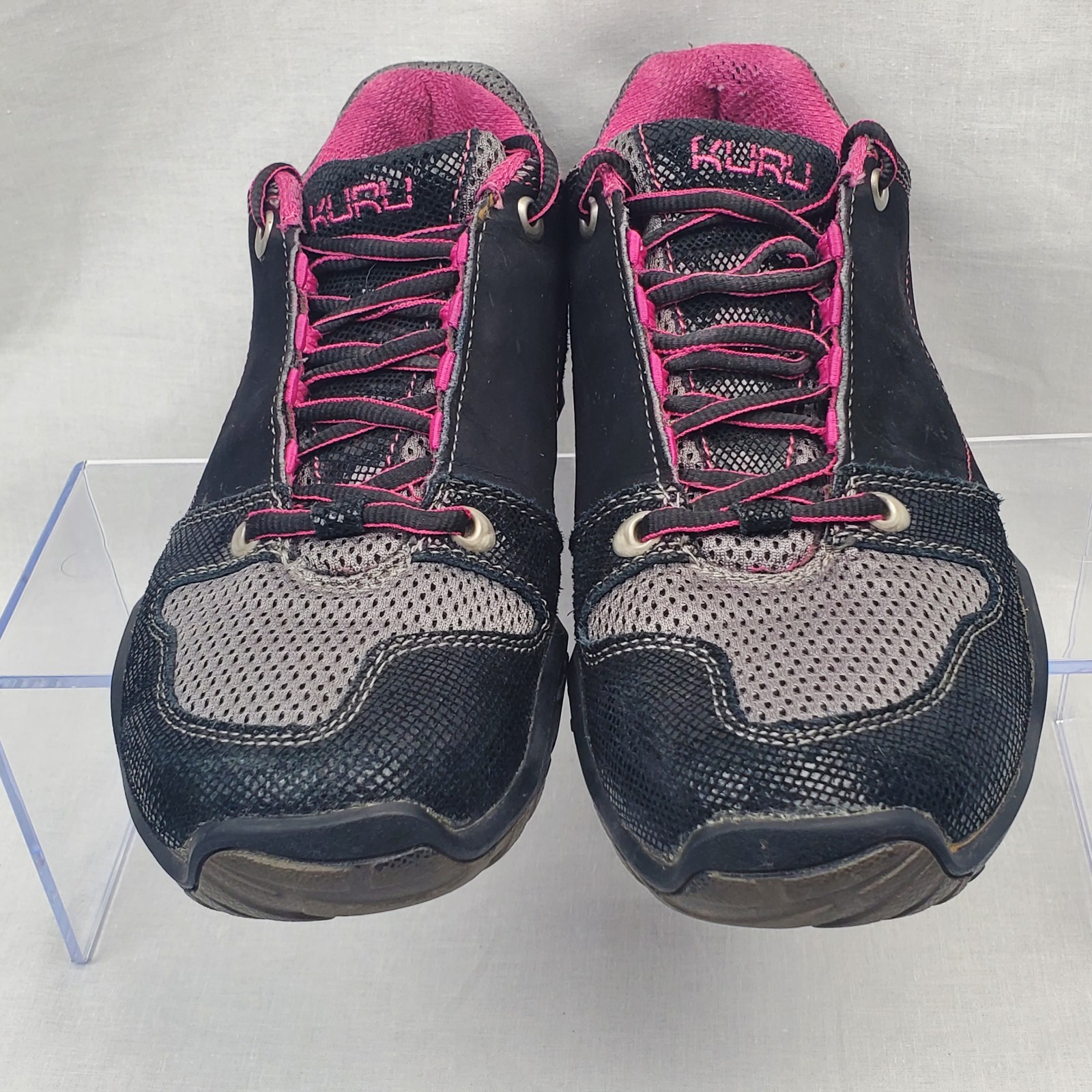 Kuru Kruzr II Hiking Walking Orthopedic Shoes Sneakers Womens Size 9 Black Pink