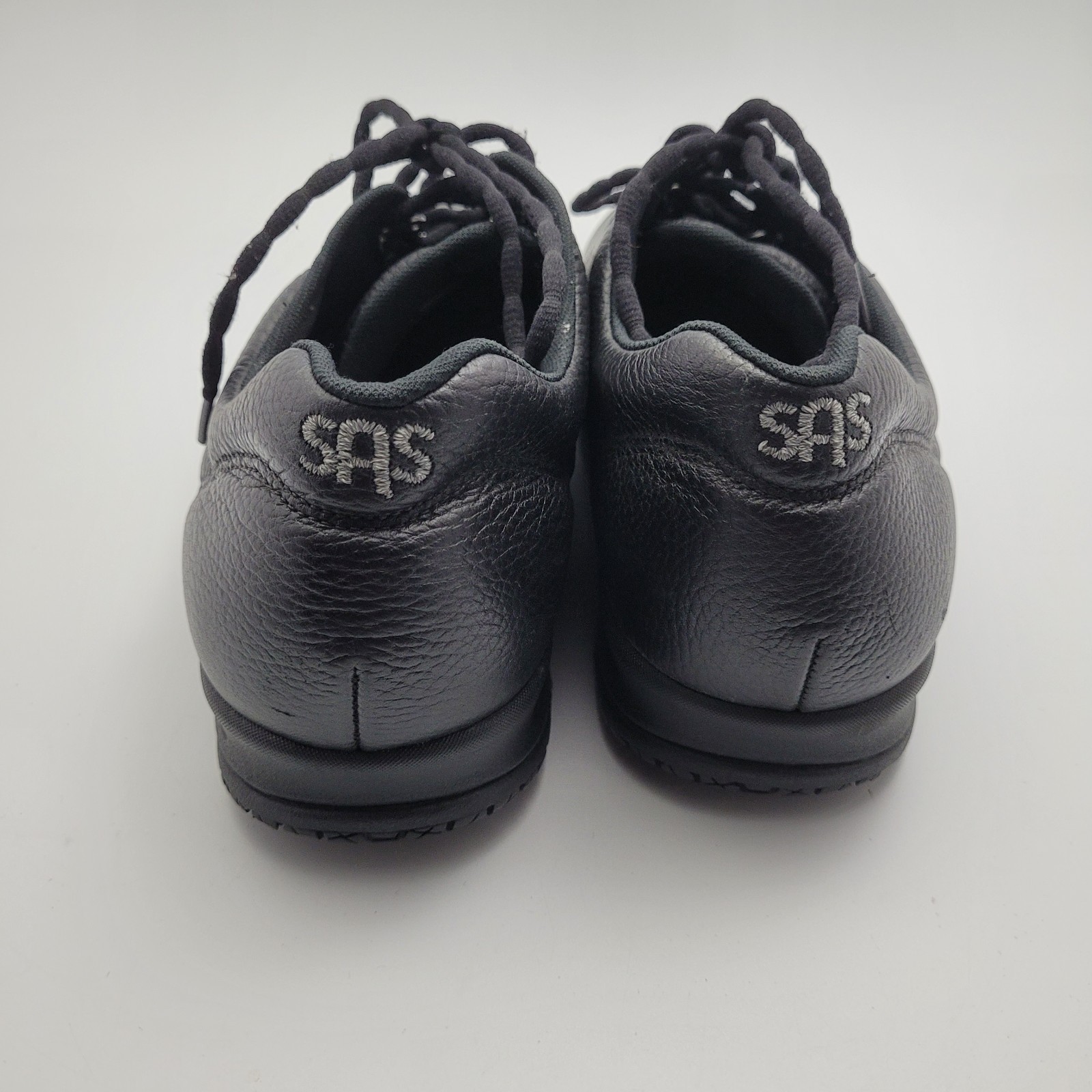 SAS Liberty Slip Resistant Shoes Womens 10.5 WW Black Leather Work Walking