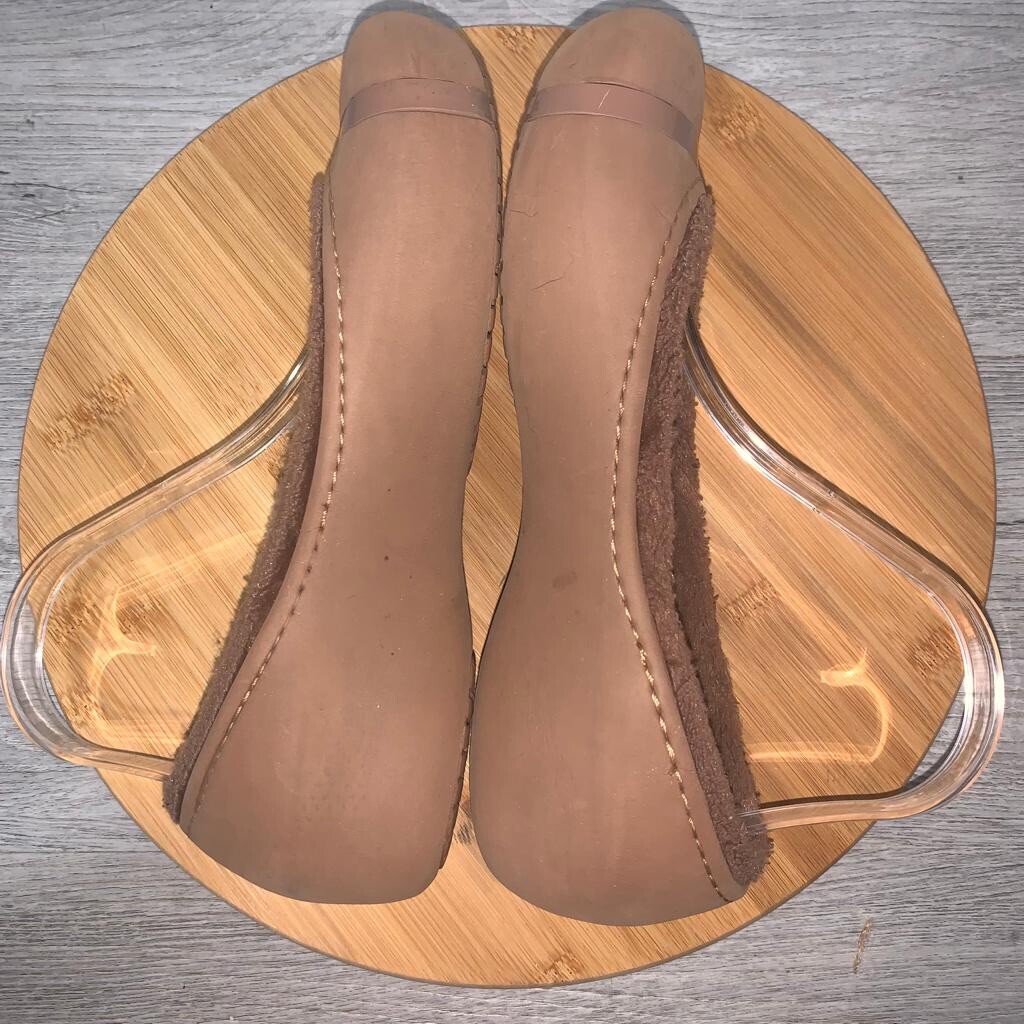 Crocs Nanook Fuzzy Fur Lined Flats Women Size 8 Brown Comfort Shoes Slip On