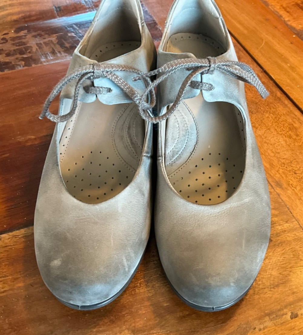 ECCO WOMENS SHOES SIZE 39/8.5 NUBUCK OMBRÉ Sculptured taupe