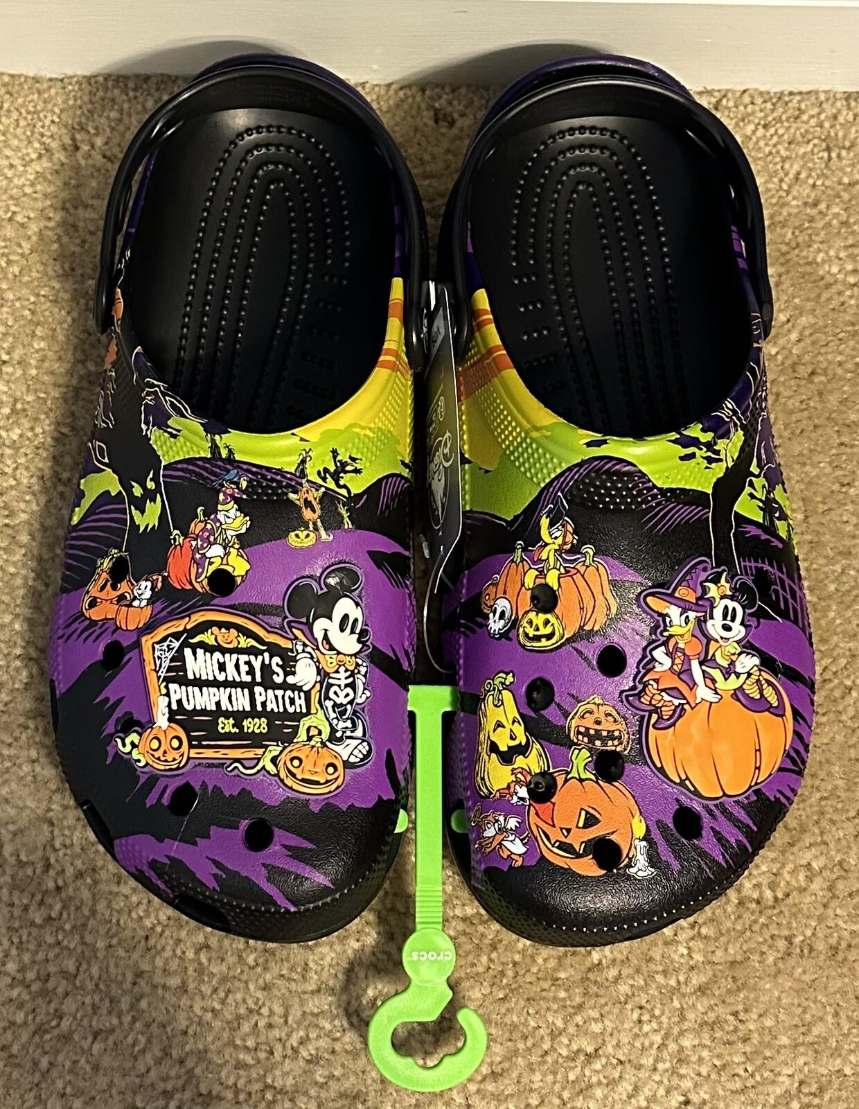 Disney Parks Halloween 2024 Mickey’s Pumpkin Patch Clogs Crocs Size M9 W11