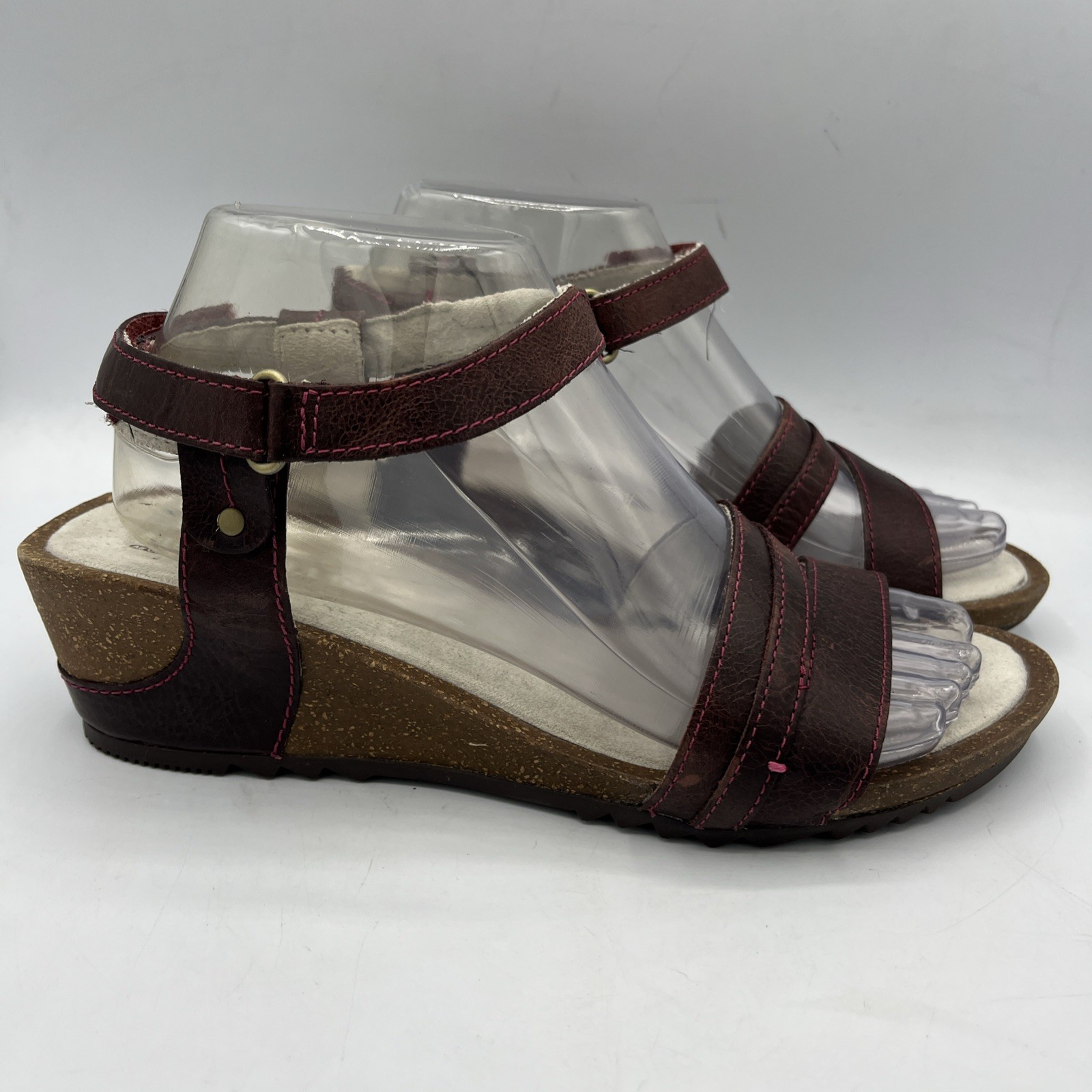 Merrell Revalli Aura Wedge Slingback Strappy Sandals Womens 9 J55426 Deep Purple