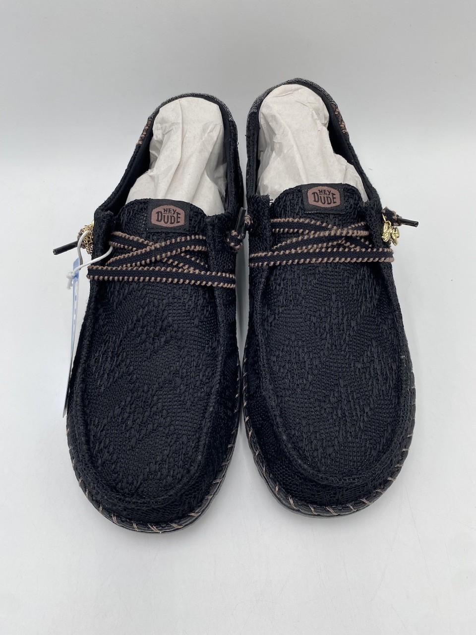 Hey Dude WENDY BOHO KNIT Women’s NEW Casual Loafer Black Multiple Sizes