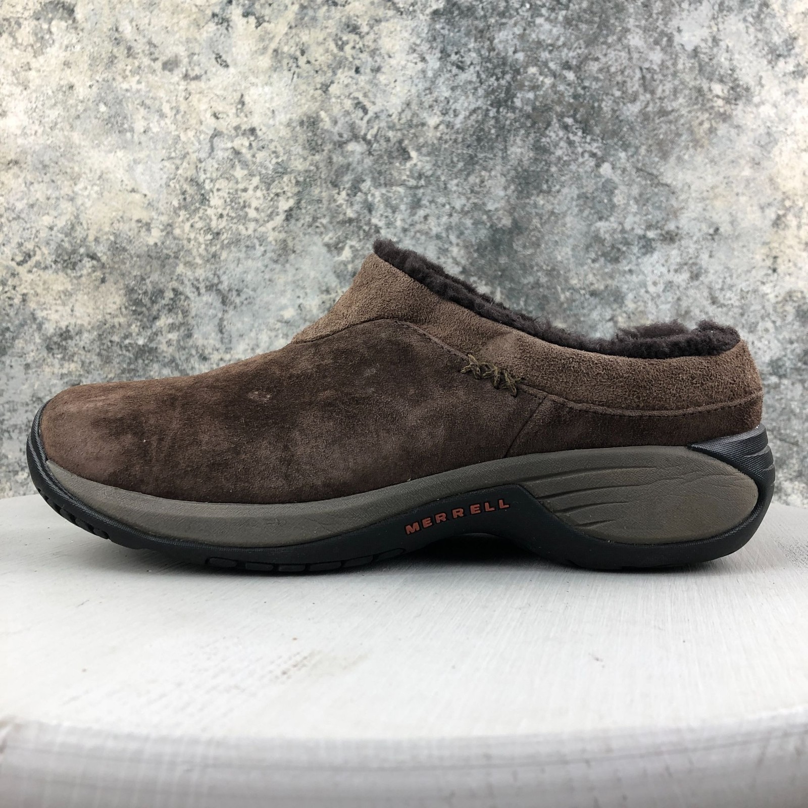 Merrell Women’s Size 8.5 Encore Ice Bracken Brown Leather Shearling Lined Shoes