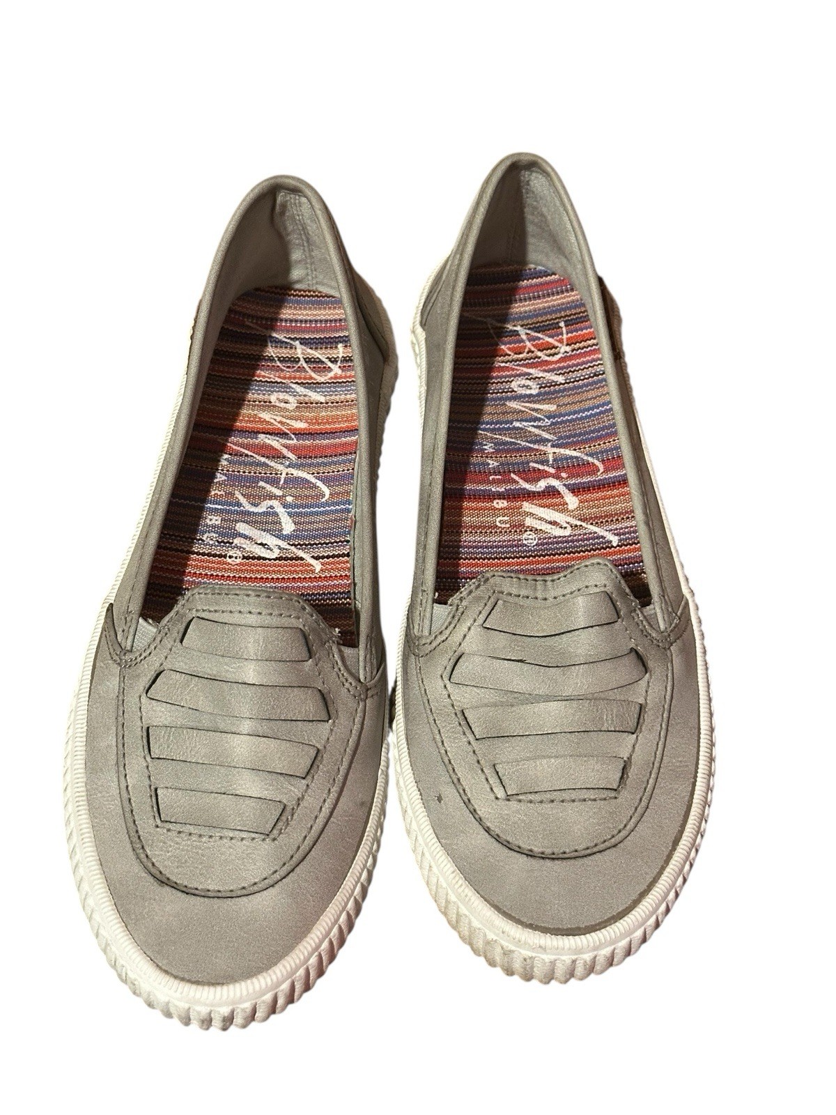 Women gray slip on Blowfish Malibu size 8 1/2 beach casual