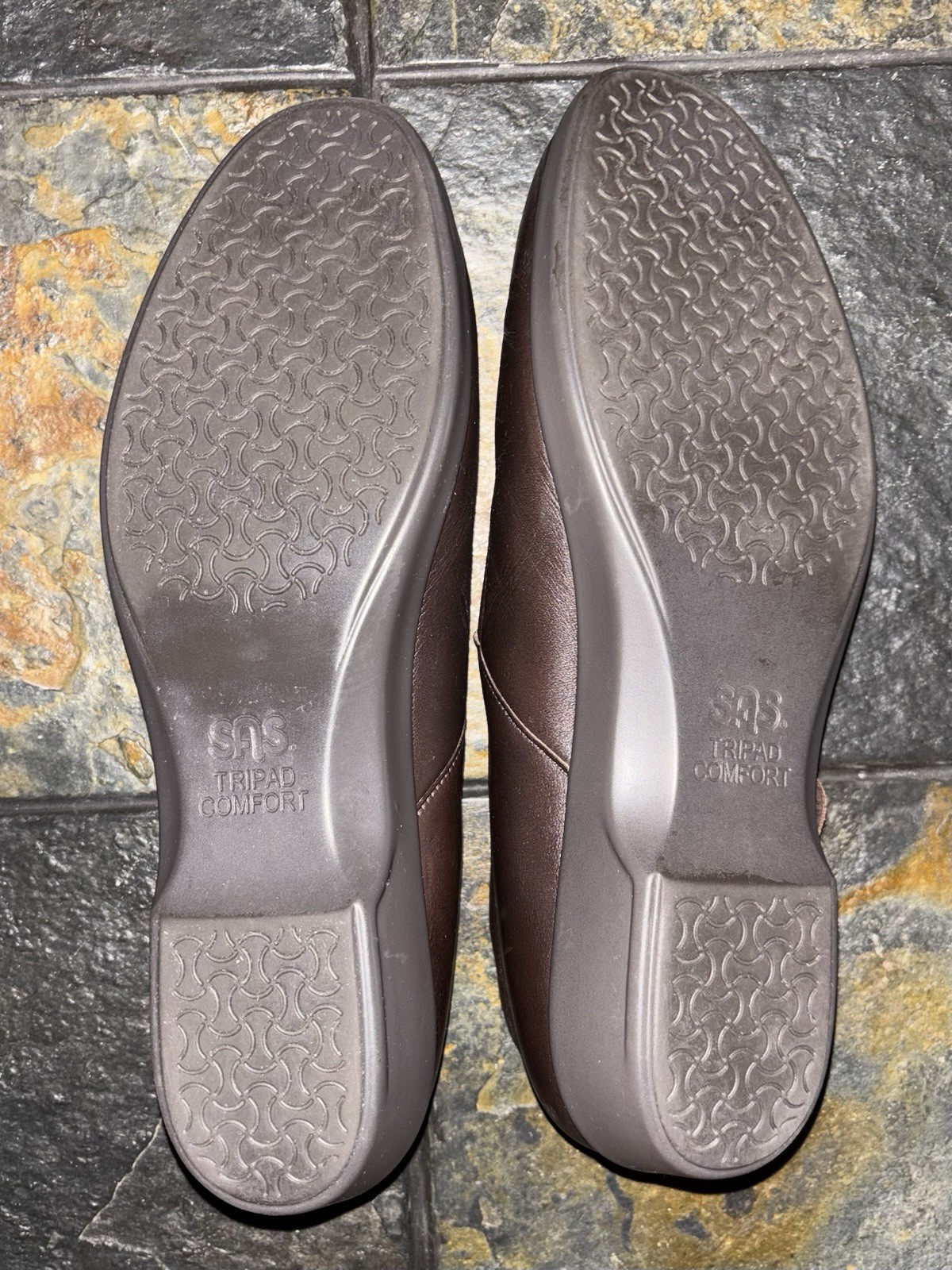 New SAS Maria Brown Leather Mary Jane Comfort Shoes Womens Size 10 M No Box