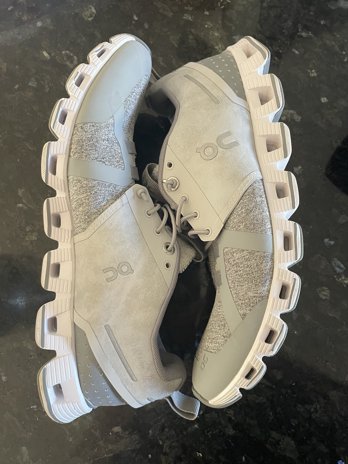 On Cloud 5 Terry Women Running Shoes Glacier White Sz 9 Shoes Casual