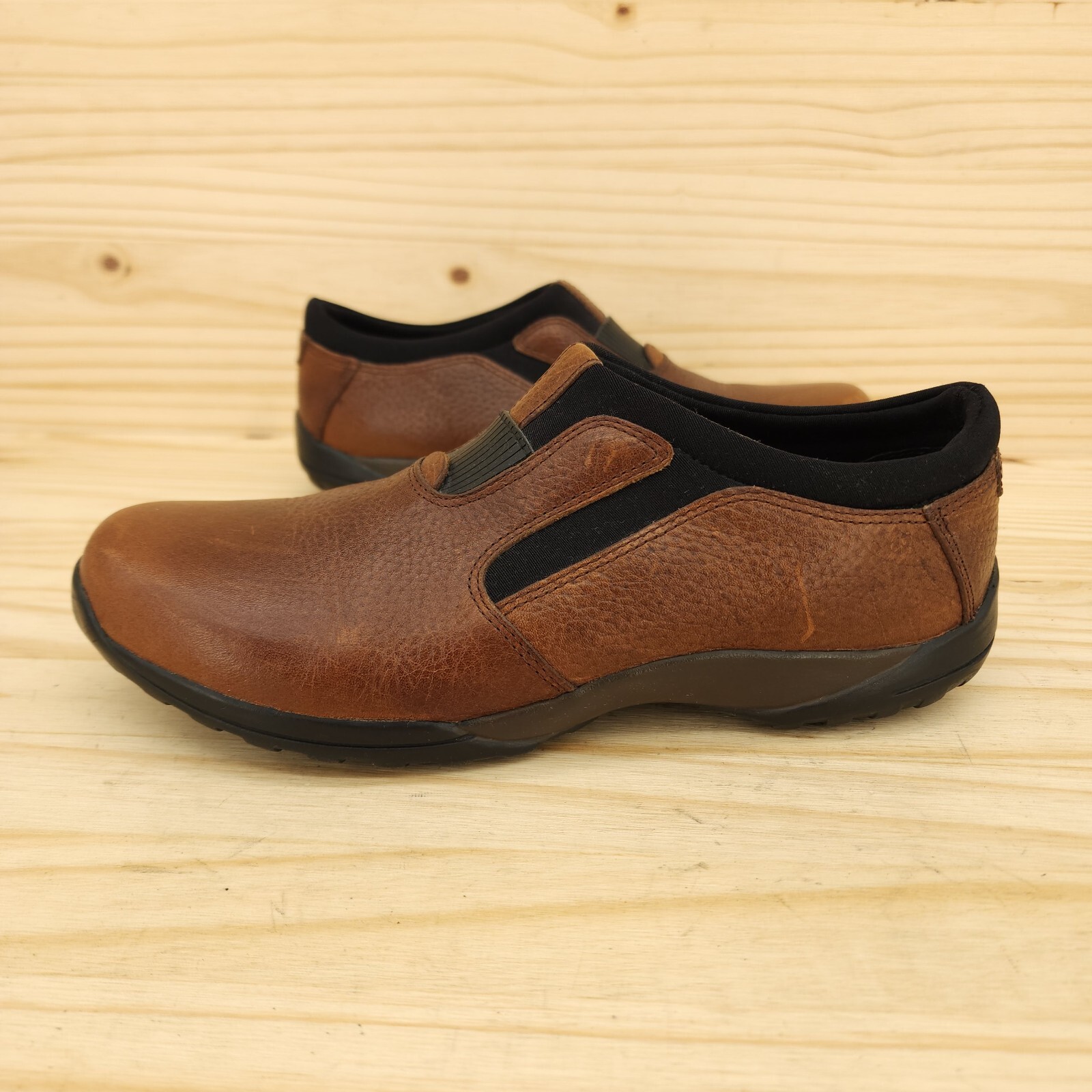 RJ Colt Women’s Slip On Shoes Sz 8 M Brown Leather Comfort Outdoor Western Walk