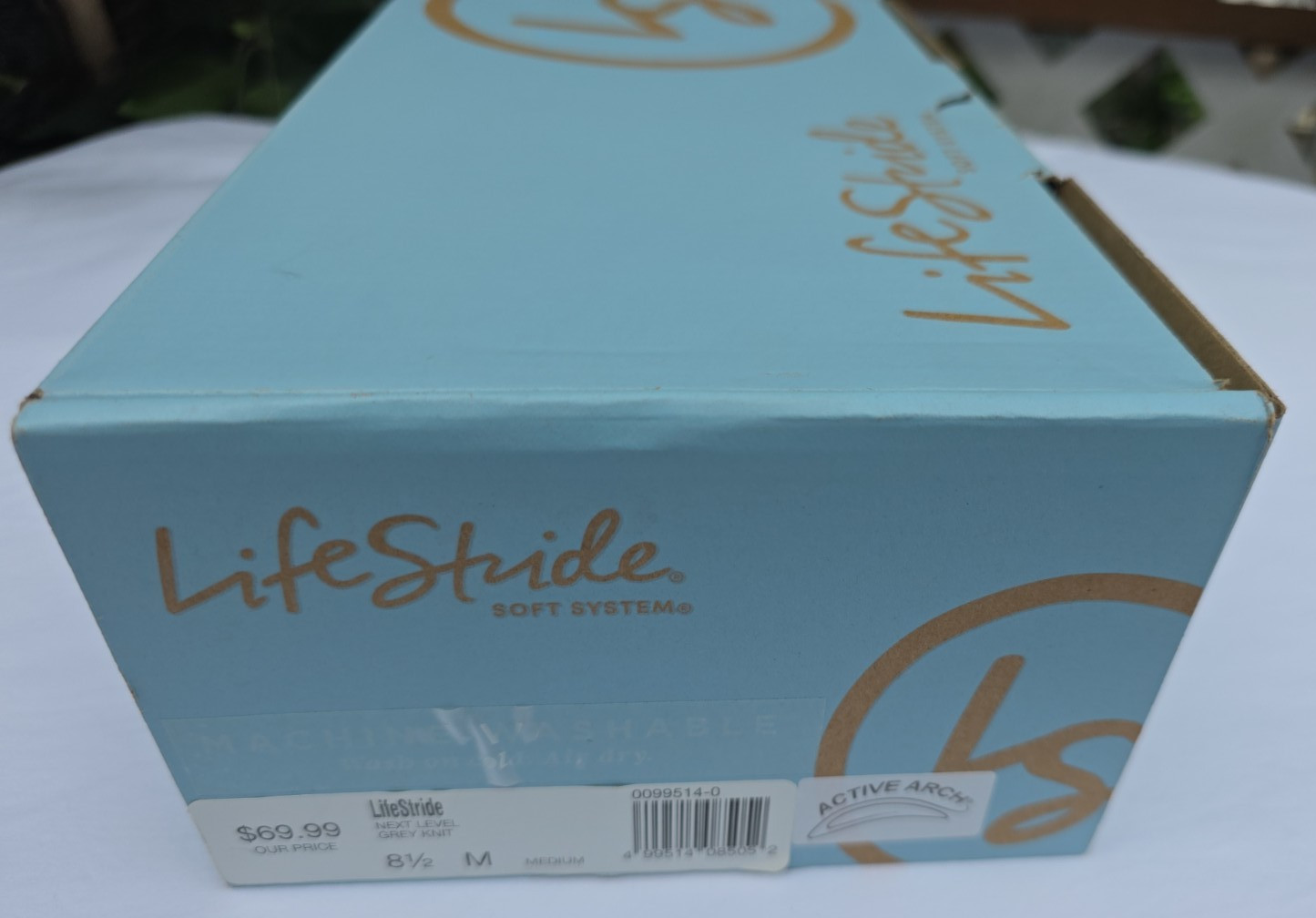 Lifestride Women’s Next Level Slip On Walking Shoes Gray/White Sz:8.5 New w/box