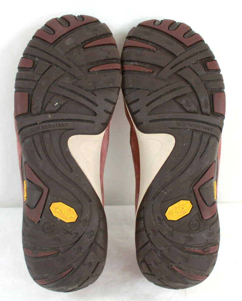 Dansko Womens Patti Clogs Slip on Shoes Mahogany Nubuck Leather Euro 40 9.5-10