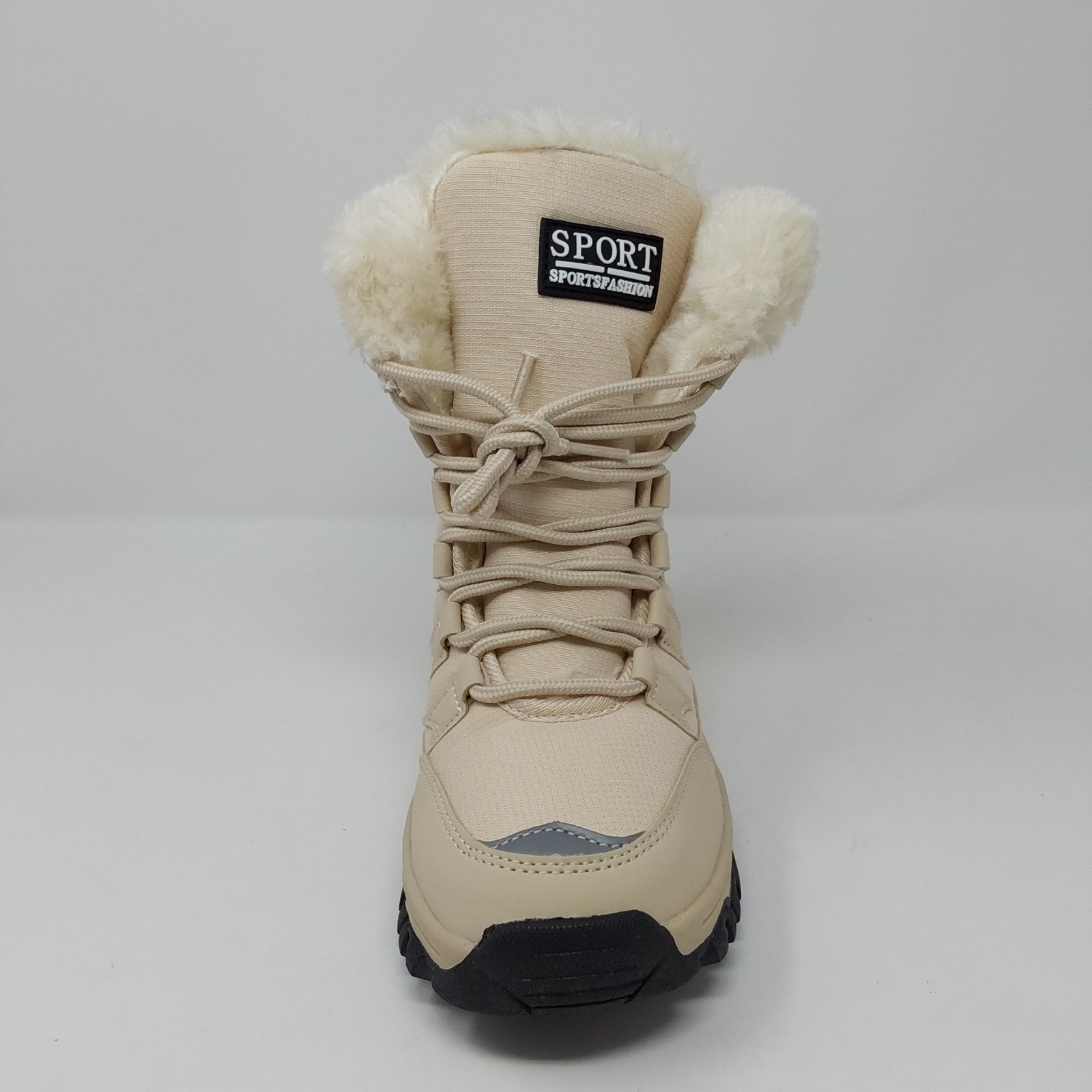 Women’s Winter Snow Boots Faux Fur Lined Waterproof Hiking Boots Size 6 EU 37