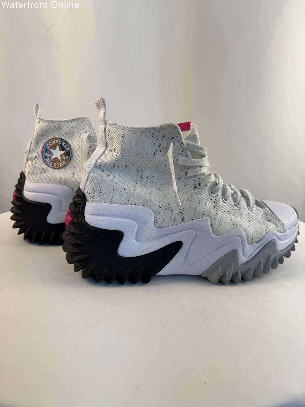 Converse Run Star Motion Platform 90’s Marbled White Spotted Sneaker Women’s 11
