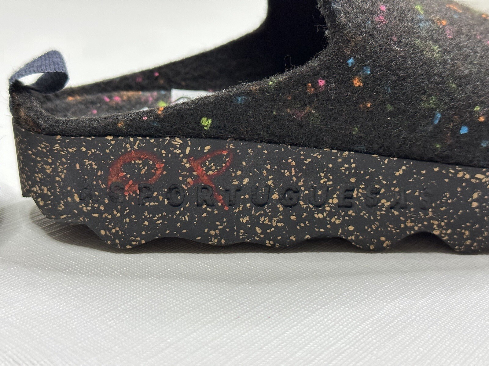 Asportuguesas by Fly London Come Slip On Shoes Mules Size 5.5 US Black LED