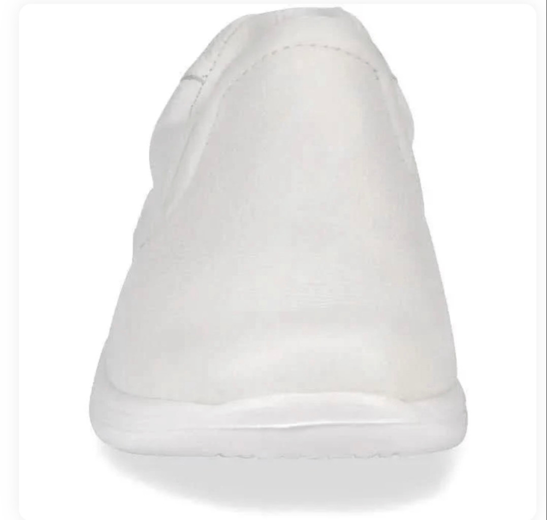 Nurse Mates Women Dove White Medical Professional Slip-on Walking Shoe size 6.5M