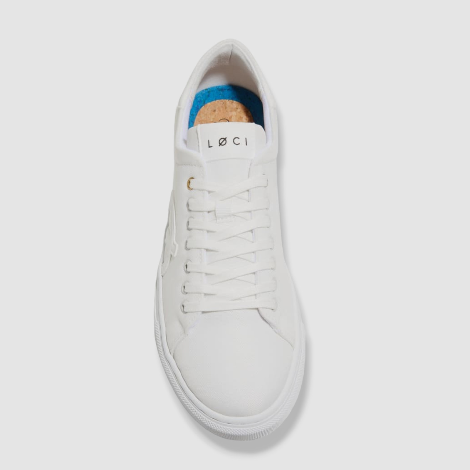 $185 Loci Women’s White Nine Vegan Low-Top Court Sneakers Shoes Size 39 EU/8 US