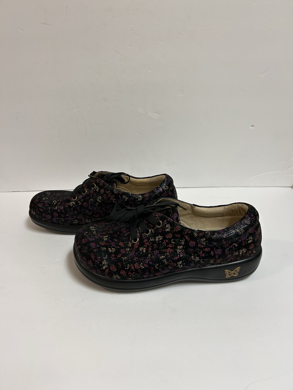 Alegria By Pg Lite Women’s Cloth With Laces Multi Colored Size 39 Us 8 – 8.5