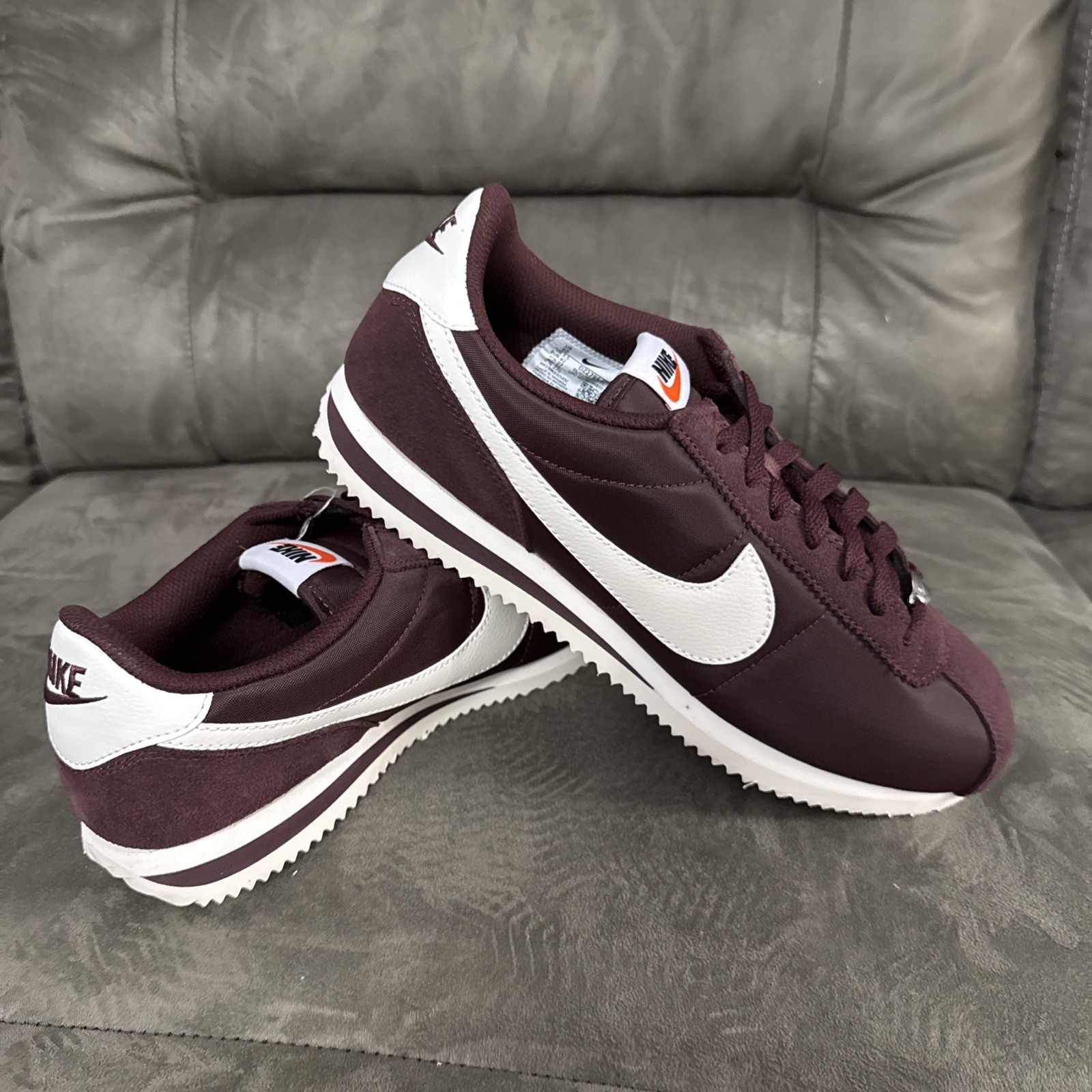 Nike Cortez Textile Shoes Burgundy Crush/Sail DZ2795-605 Size W10/M8.5