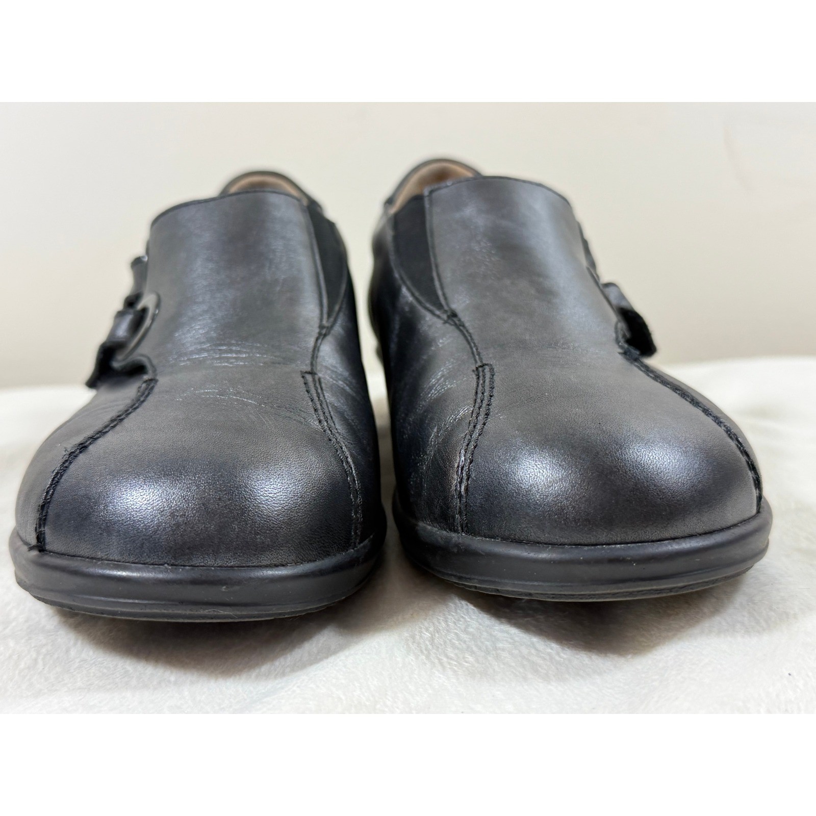 Finn Comfort Women 6.5 Black Leather Mary Jane Comfort Shoes Germany