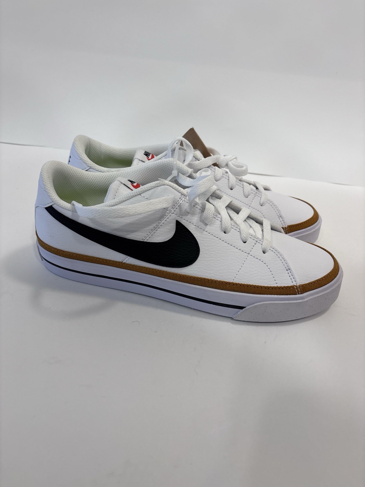 Nike Court Legacy Next Nature Womens Shoes Sz 10.5White Leather Lace Up Sneakers