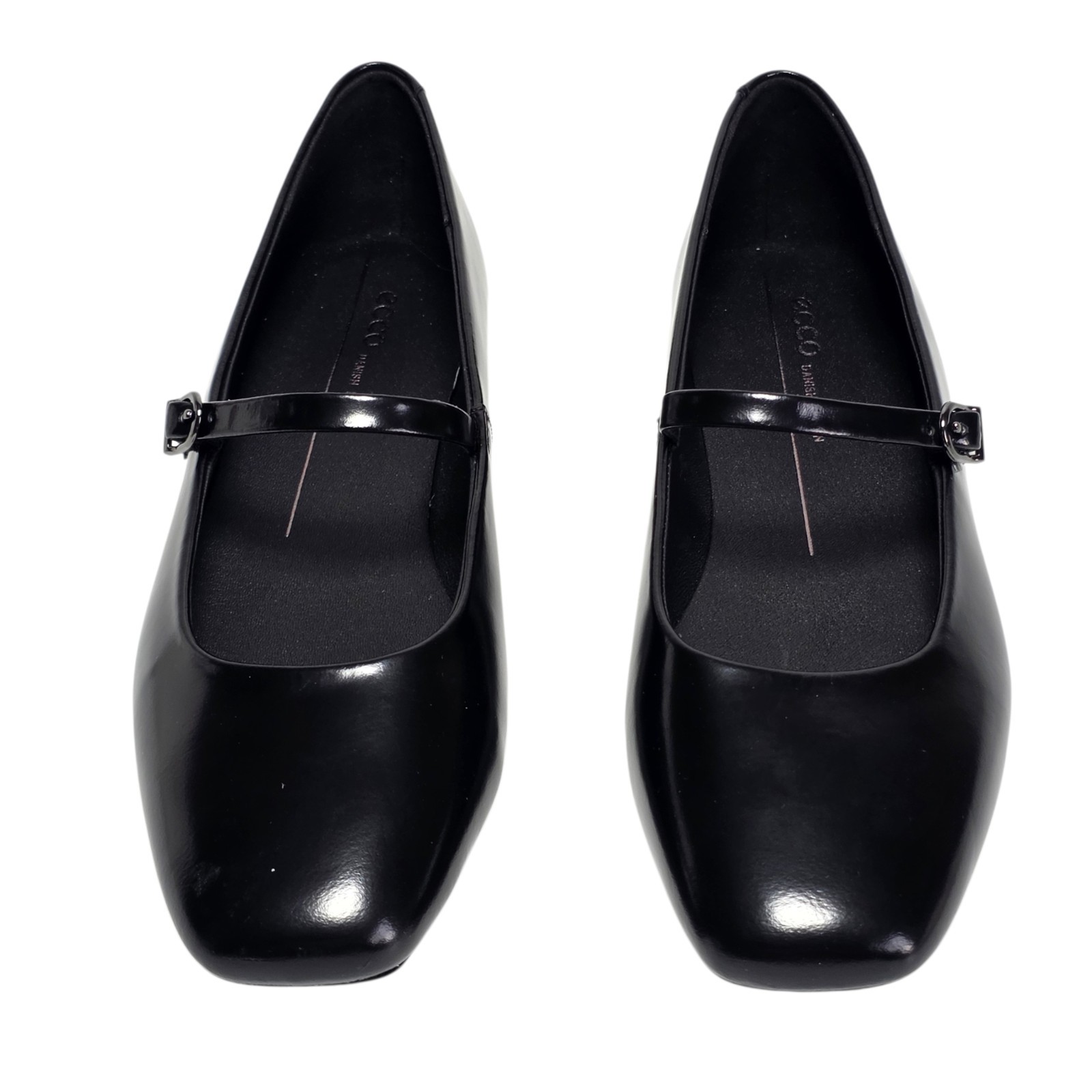 New ECCO Margot Women’s 10-10.5 EU 41 Black Leather Mary Jane Flats
