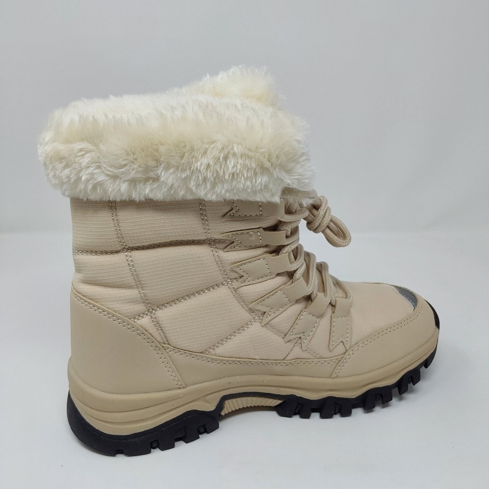 Women’s Winter Snow Boots Faux Fur Lined Waterproof Hiking Boots Size 6 EU 37