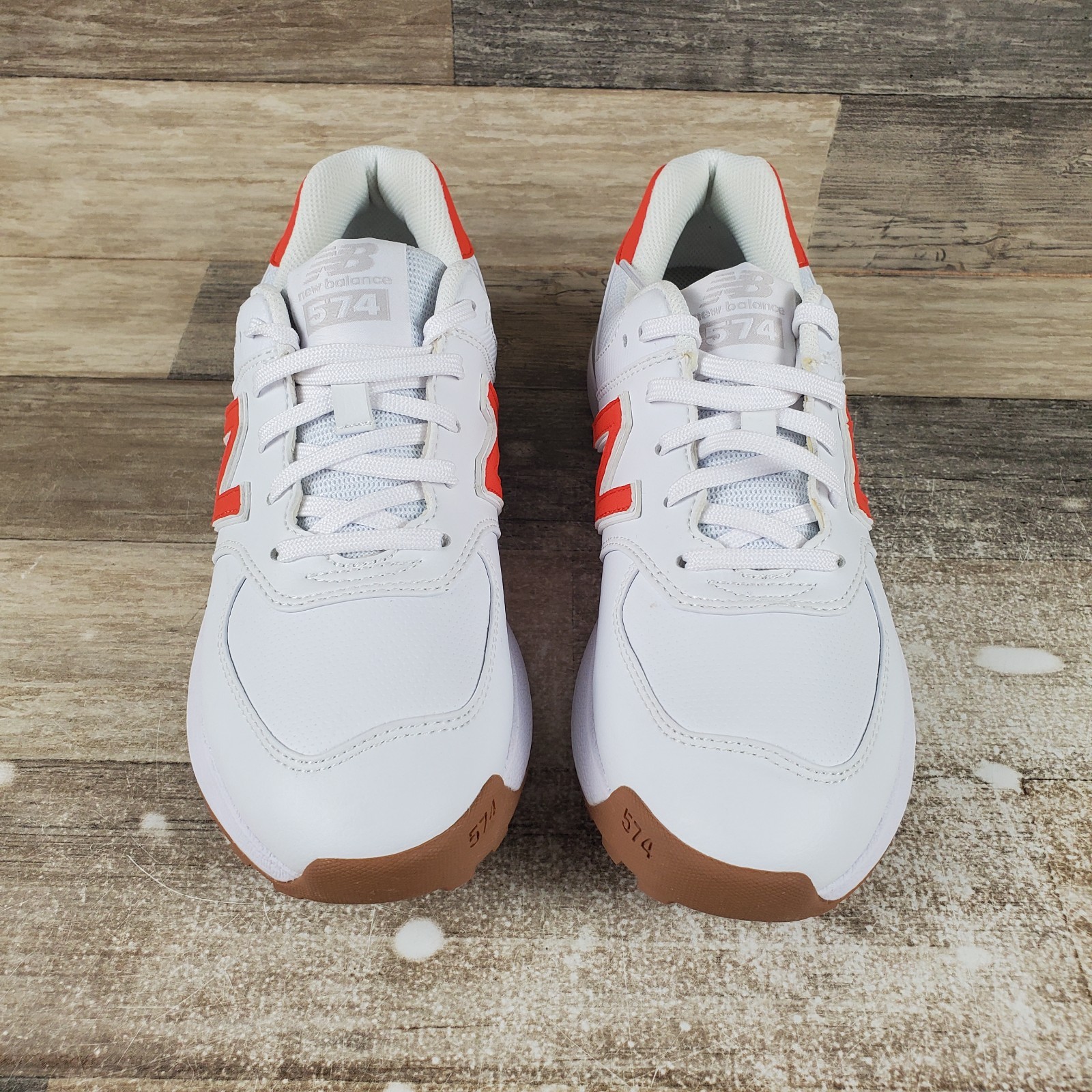 New Balance 574 Womens Golf Shoes Sz 7.5 Nimbus Cloud Leather Athletic