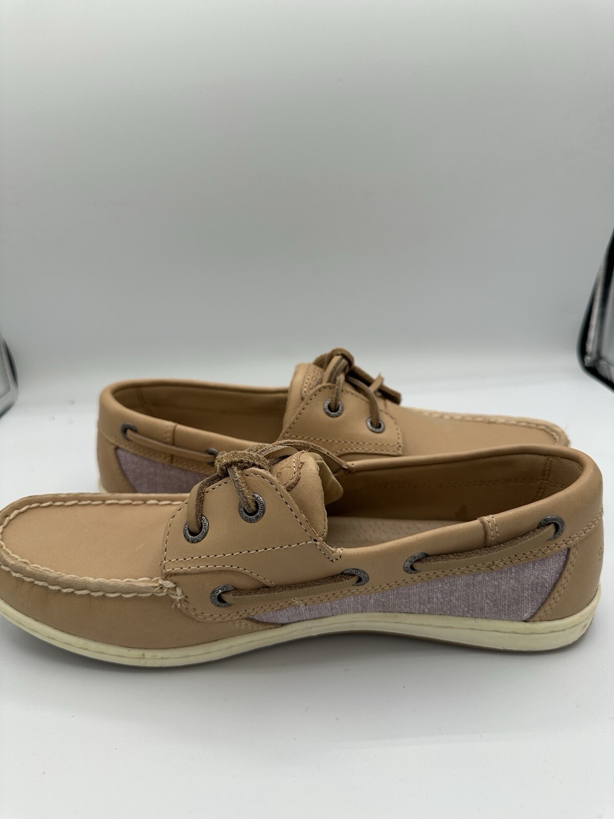 NEW Sperry Top Sider Women’s Size 8 M Koifish 2 Eye Boat Shoes Linen 88209