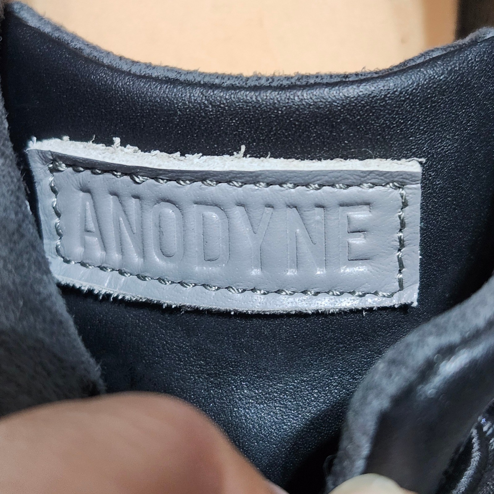 Anodyne No. 93 Black Leather Comfort Walking Shoes Womens 7M Orthopedic Sneaker
