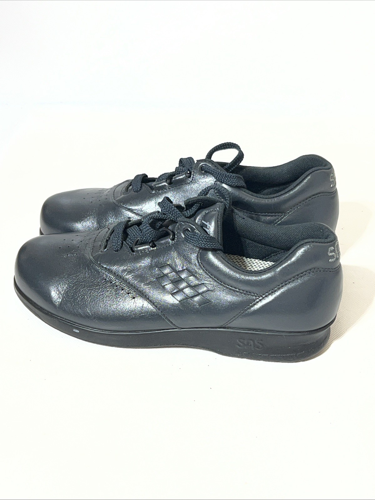 SAS Womens Shoes Size 6.5 M Navy Blue Lace Non Slip Comfort Lace Sneakers