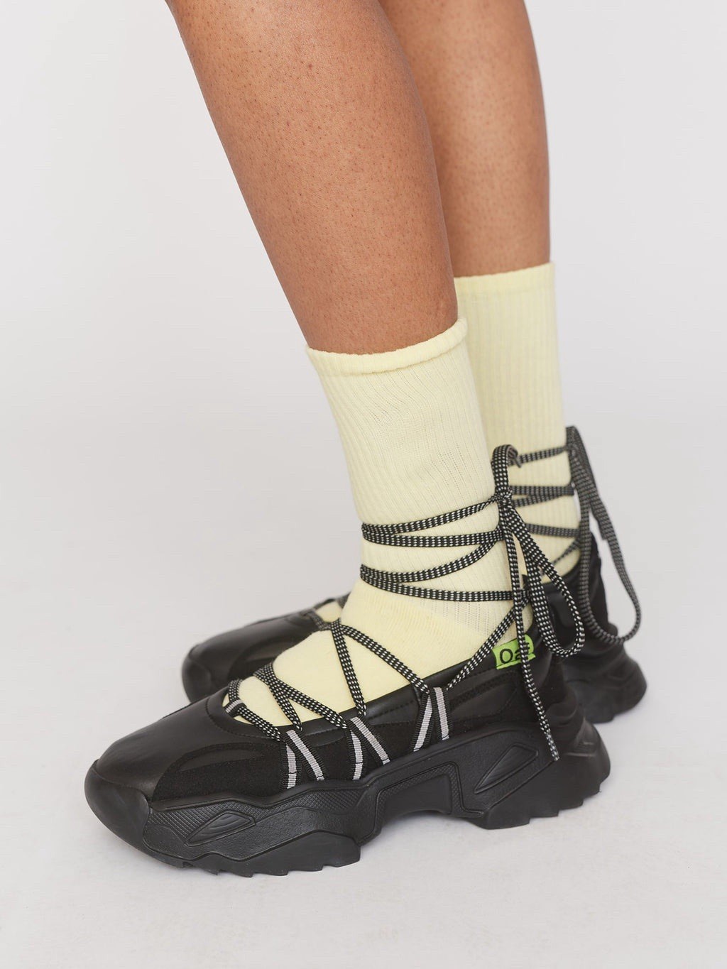 Lazy Oaf Happy Sad Lace Up Ballet Women’s Sneakers Shoes Size 40 EU 9 US Black