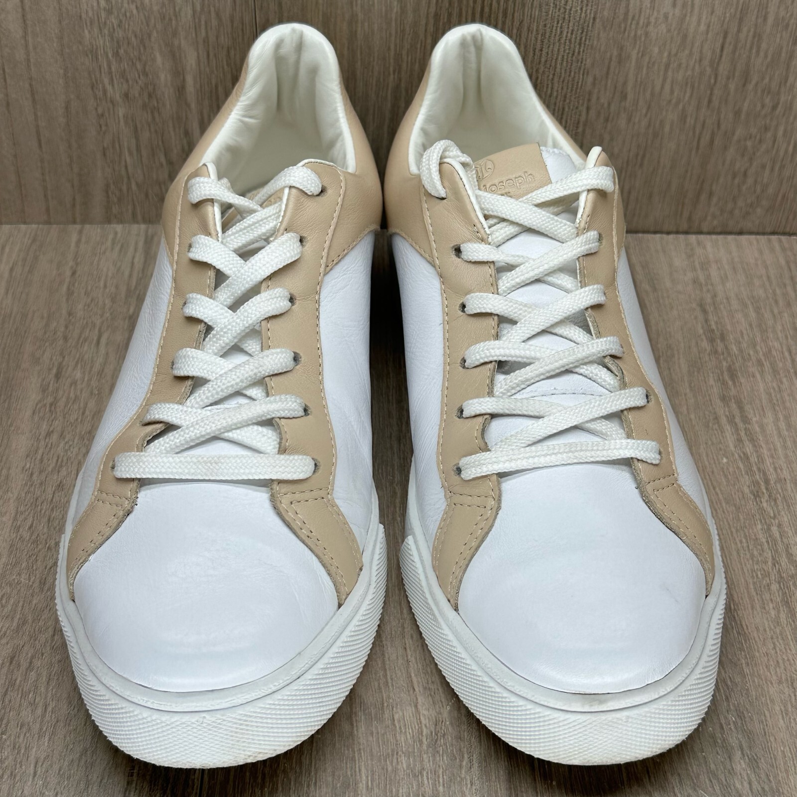 Marc Joseph New York Shoes Womens Sz 7 Rockefeller Plaza Sneakers White Beige