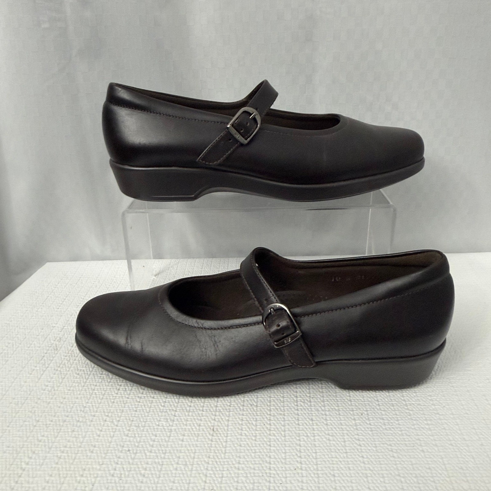 SAS Maria Shoes Womens Size 10 Narrow Dark Brown Mary Jane Comfort