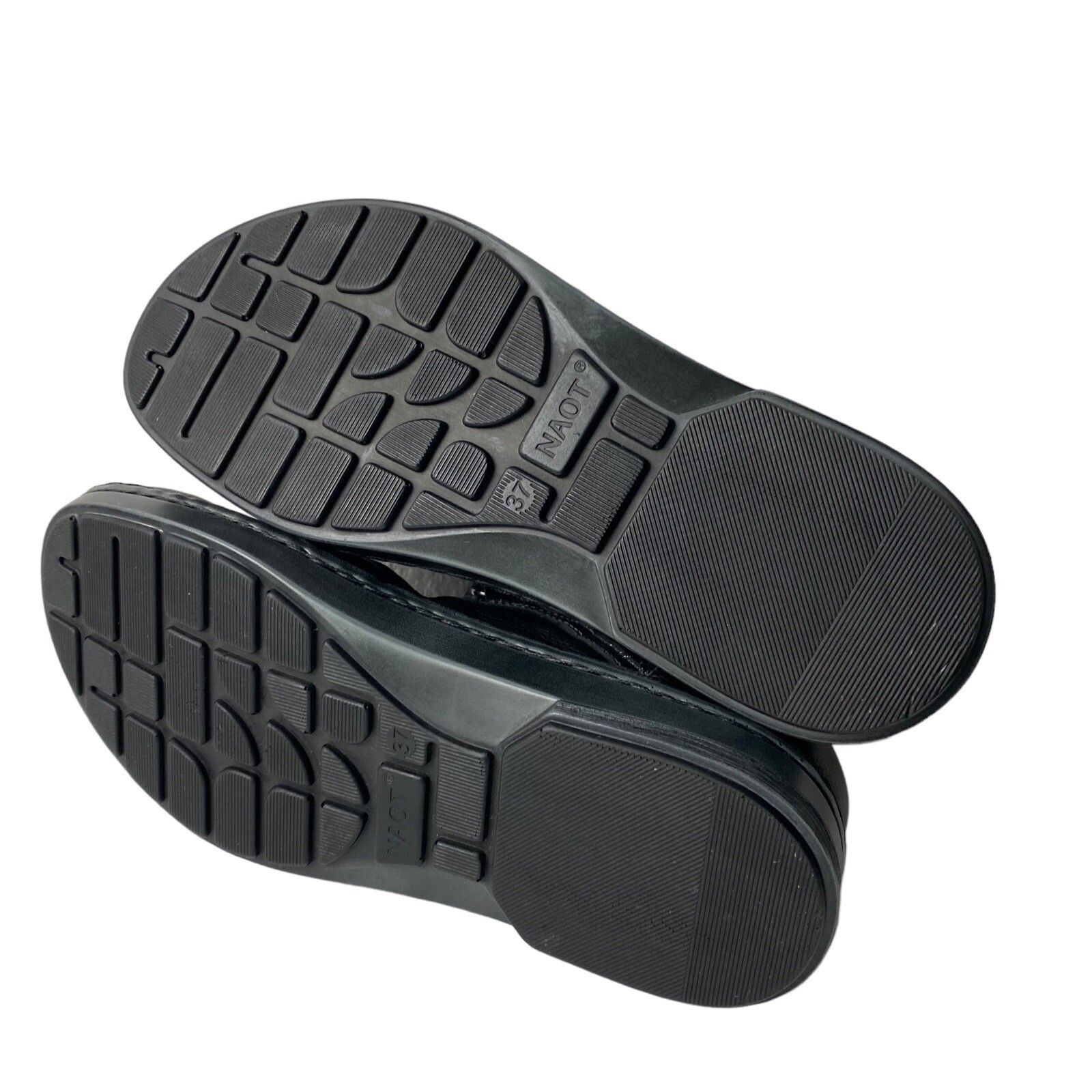 Naot Women’s Mary Jane Style Ainsa Black/metallic Leather Size US 6/ EU 37