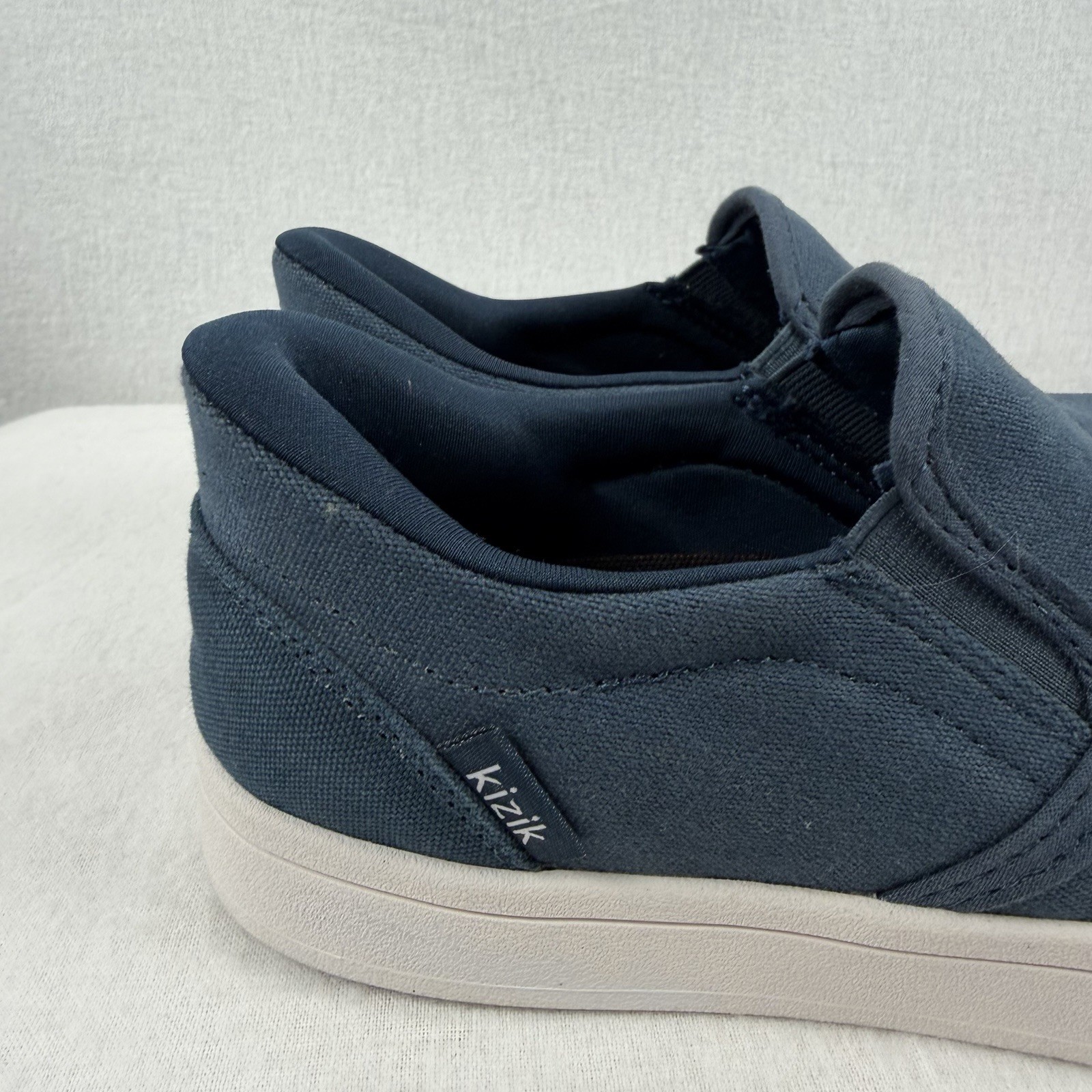 KIZIK Venice Canvas Slip On Sneakers Tidepool Blue Unisex M 5/W 6.5 Comfort