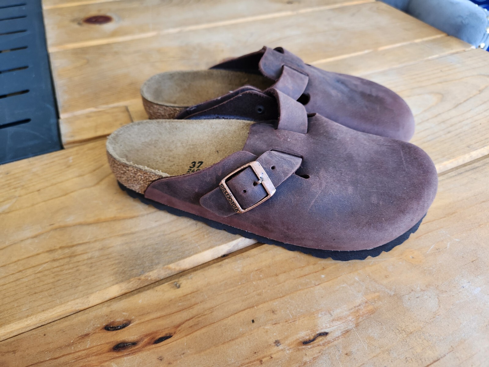 Birkenstock Boston Suede Clogs Brown Women’s US Size L6 EU 37